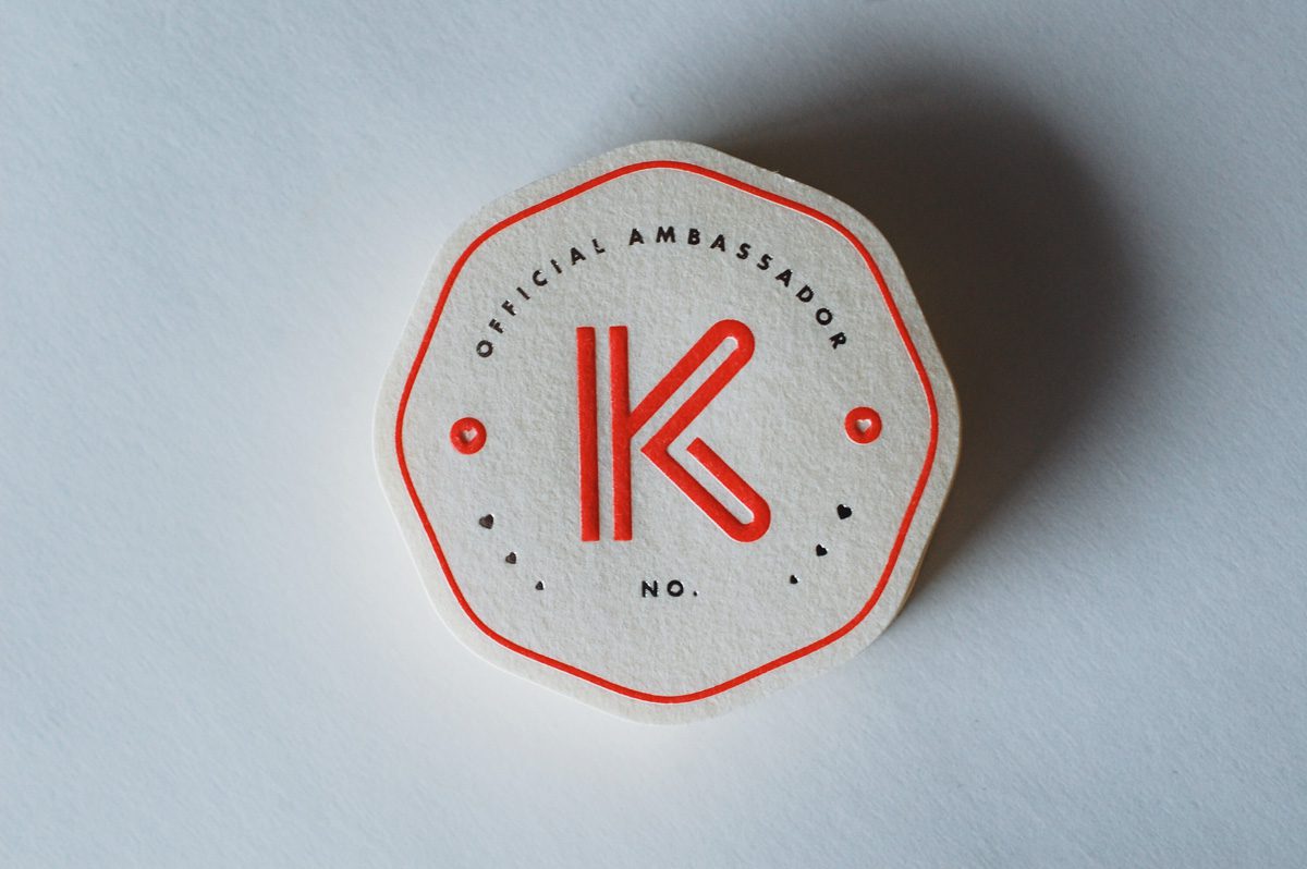 KOU Embossed Stickers