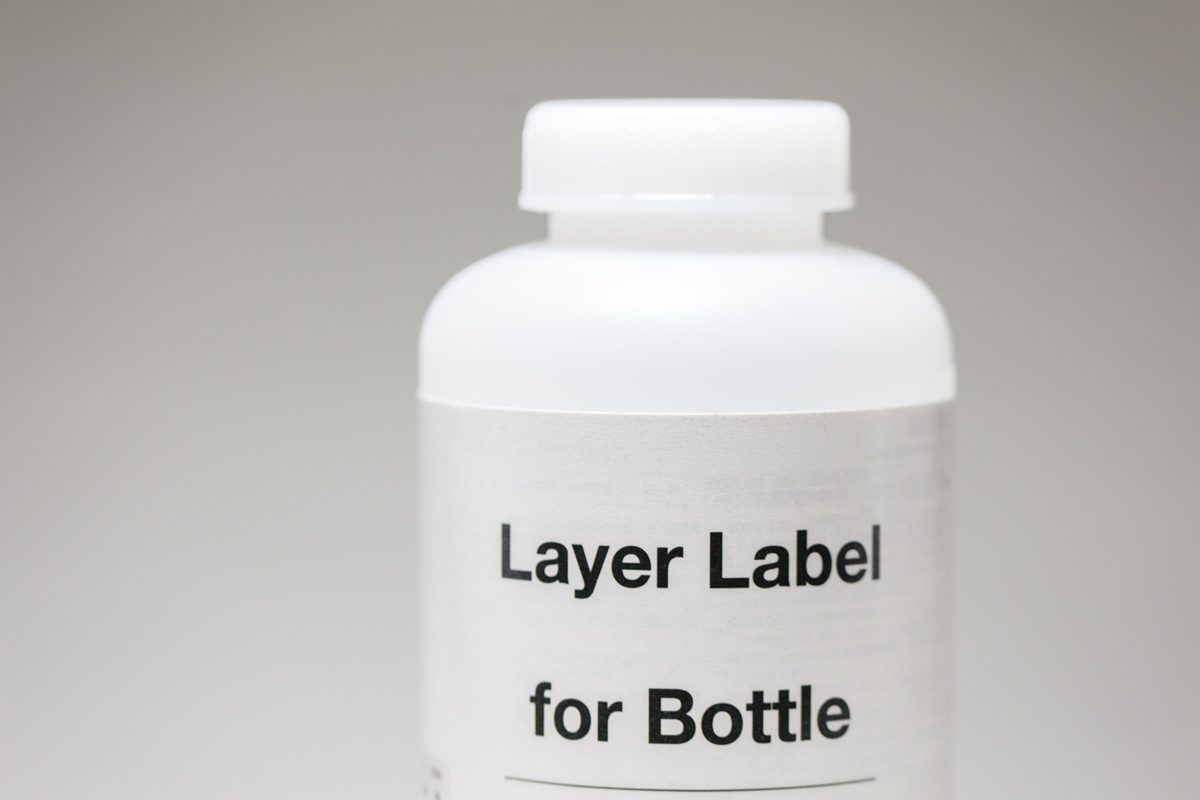 multilayer bottle label