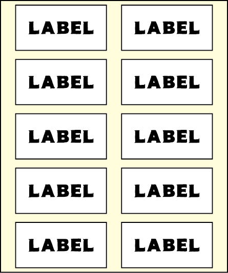 Sheet Cut Sticker Finish　label printing finish selection