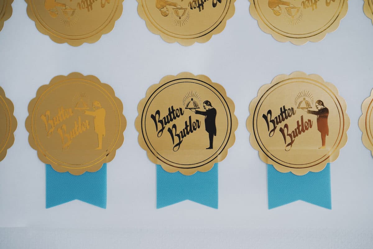 Butter Butler Ribbon Stickers