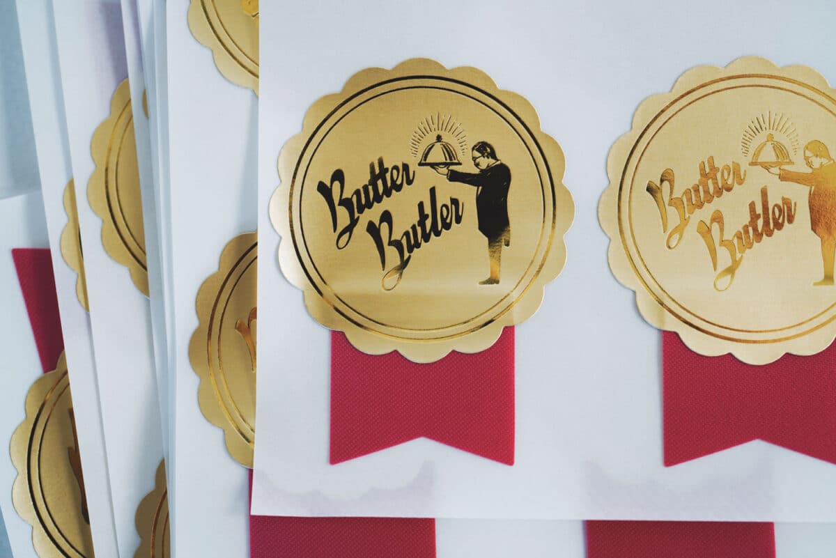 Butter Butler Ribbon Stickers