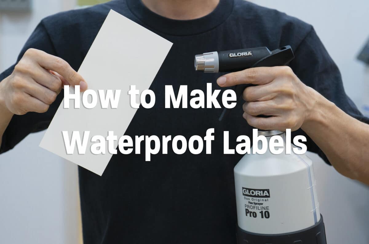 how to make waterproof labels