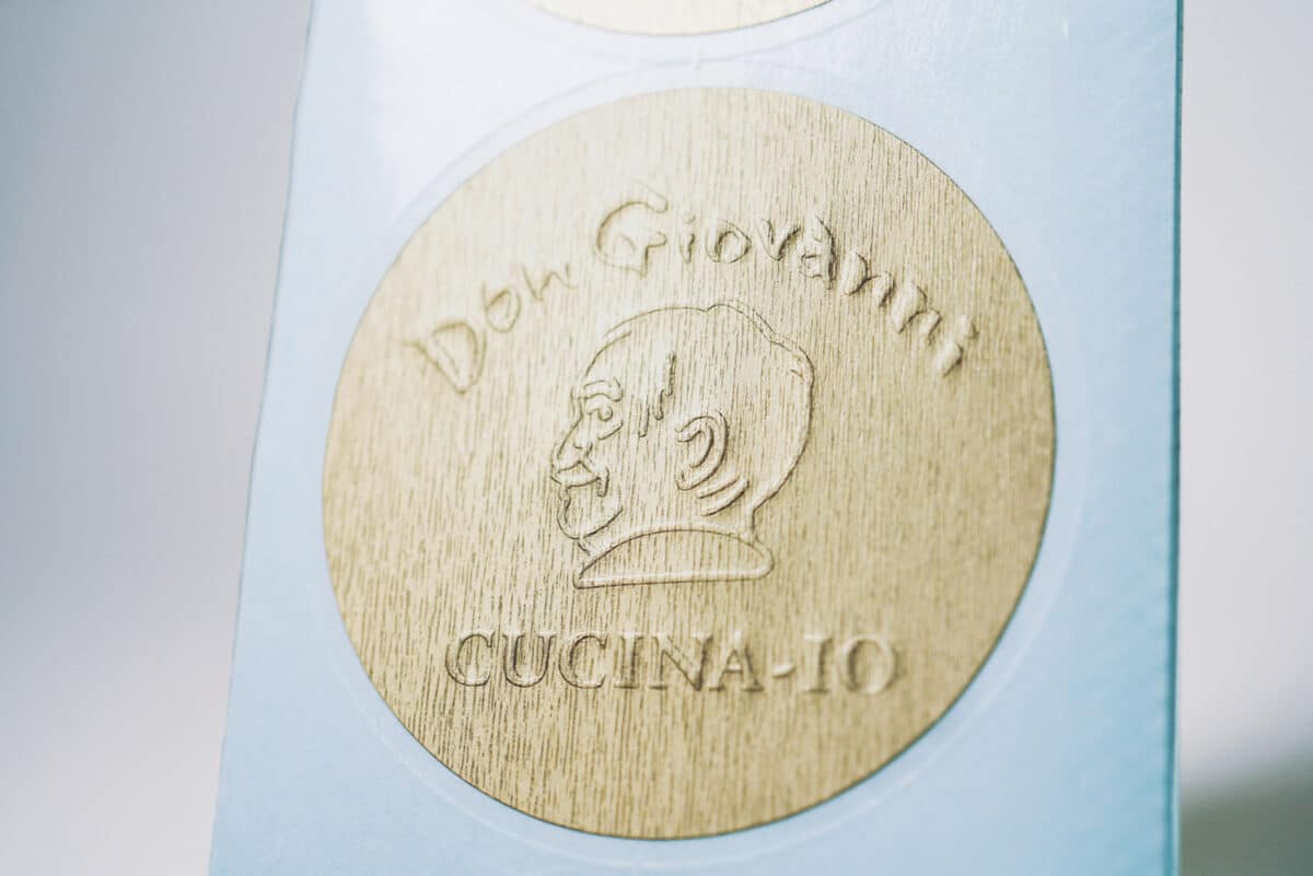 Don Giovanni Embossed Sticker