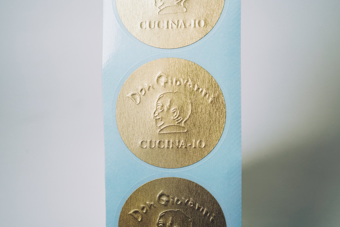 Don Giovanni Embossed Sticker